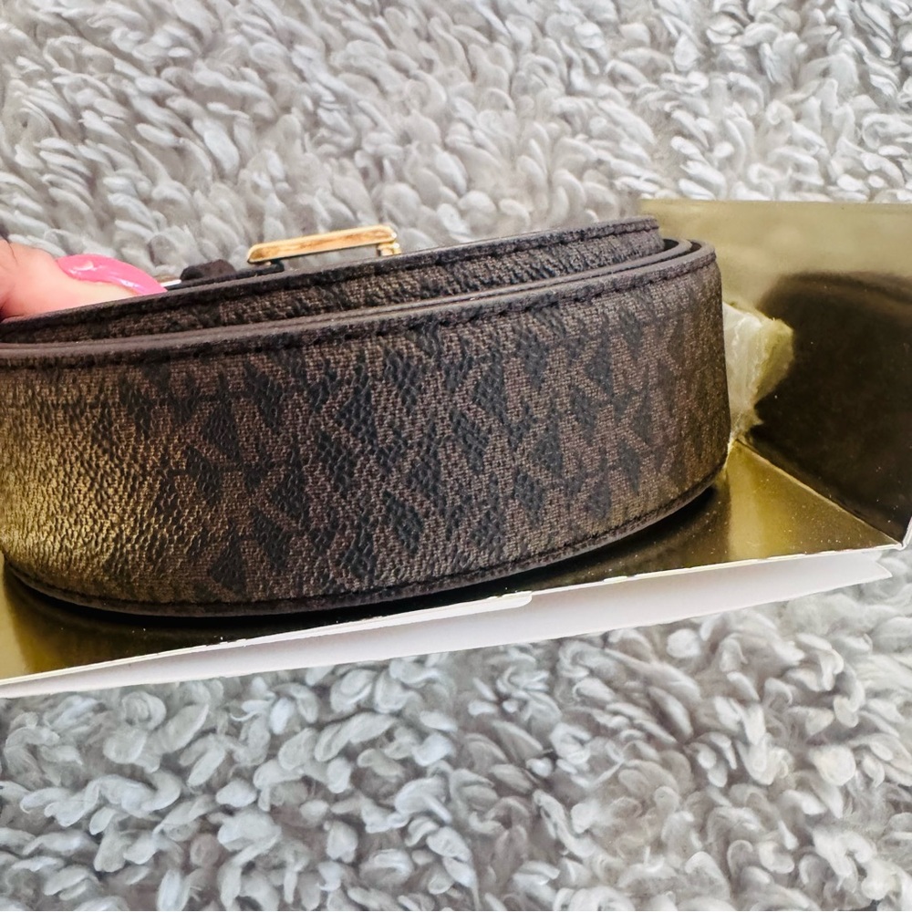 Michael Kors Dark Brown Signature  women’s Belt. Brand New - Picture 3 of 9